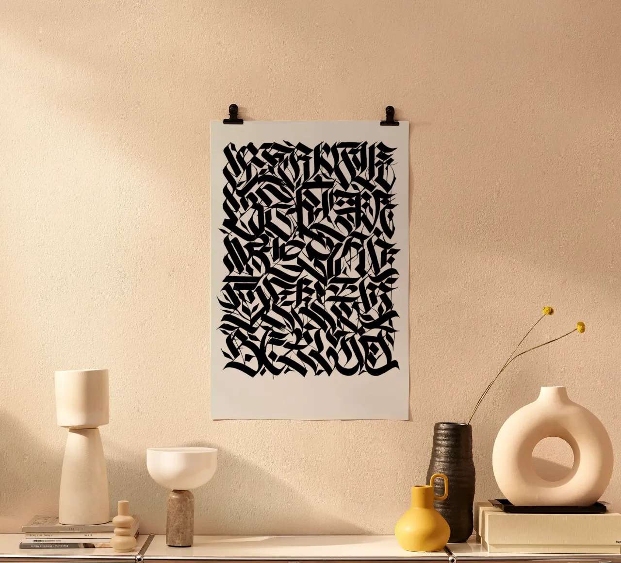 Berlin Suite poster con telaio in legno da Drury Brennan