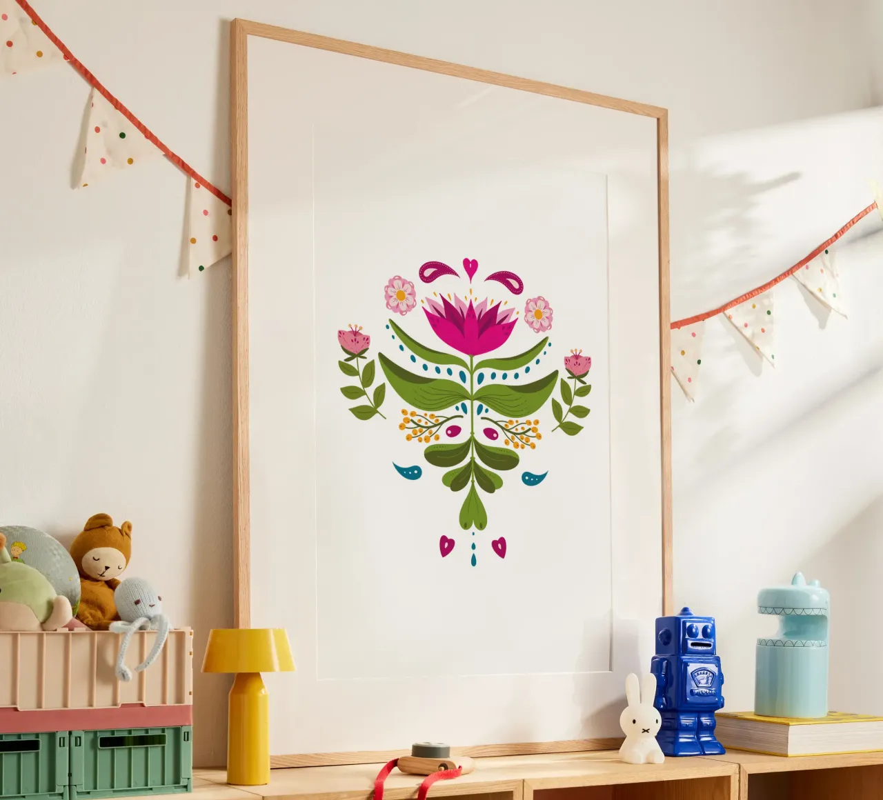 Böhmische Blume - kräftige Töne Hahnemühle von 2fevrierArtStudio