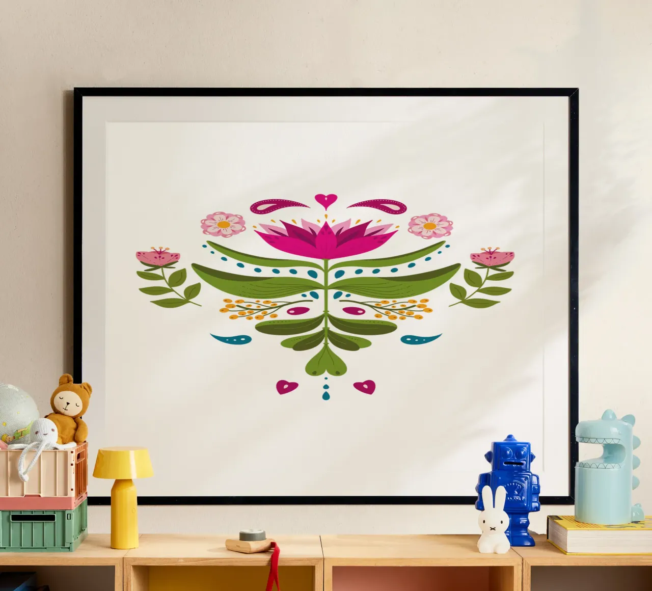 Böhmische Blume - kräftige Töne Hahnemühle von 2fevrierArtStudio