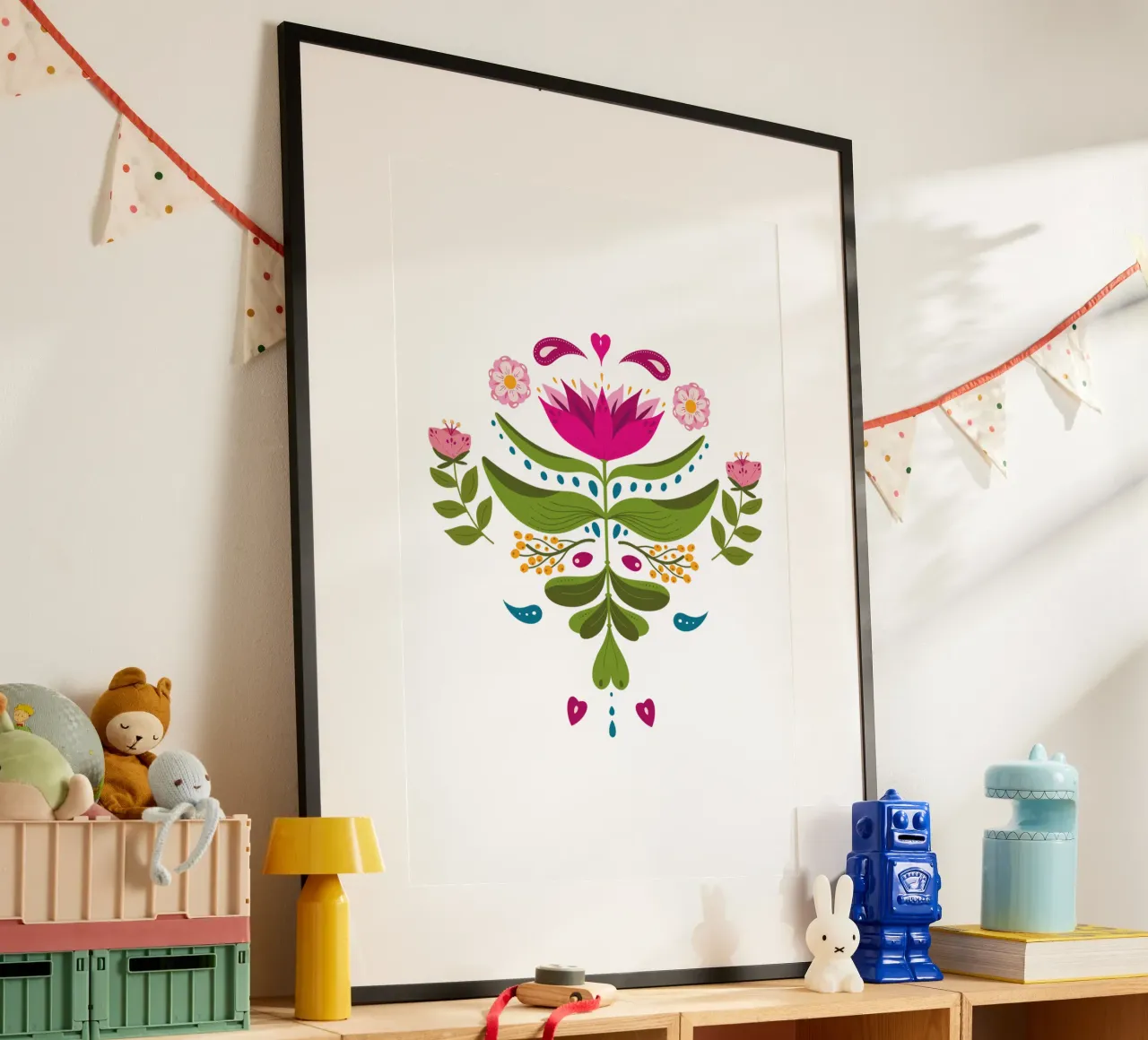 Böhmische Blume - kräftige Töne Hahnemühle von 2fevrierArtStudio