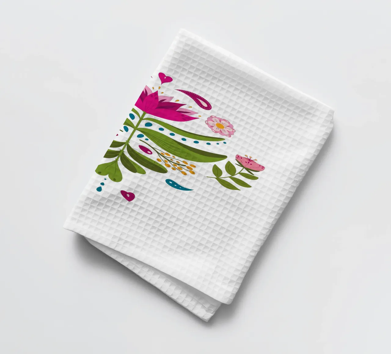 Fleur de bohème - tons audacieux torchon de 2fevrierArtStudio