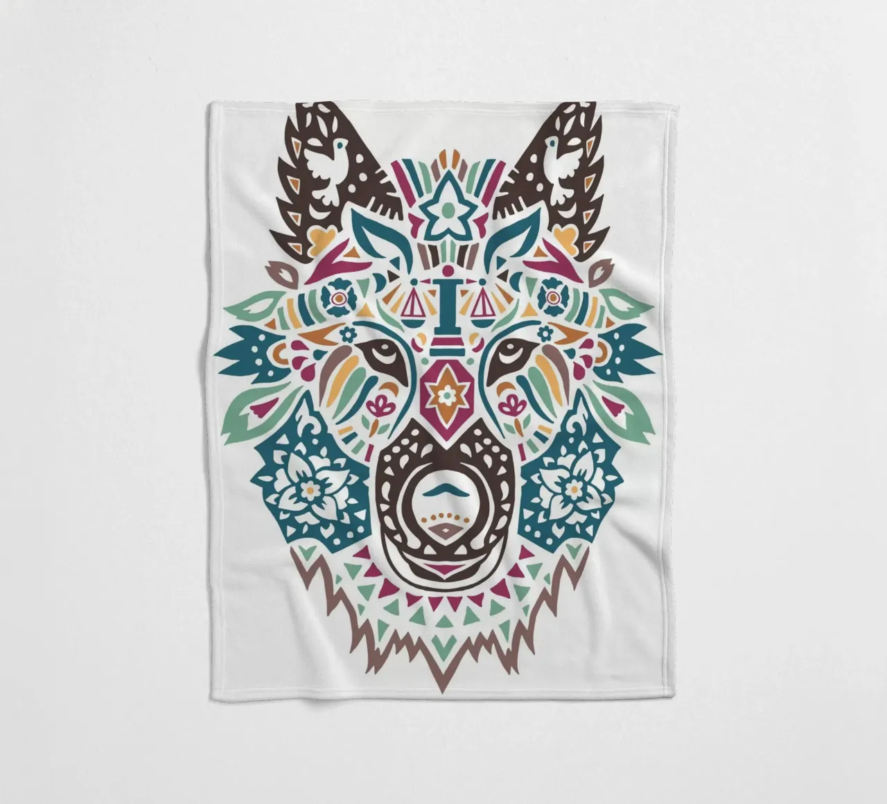 Lobito fleece blanket by Pom Graphic Design