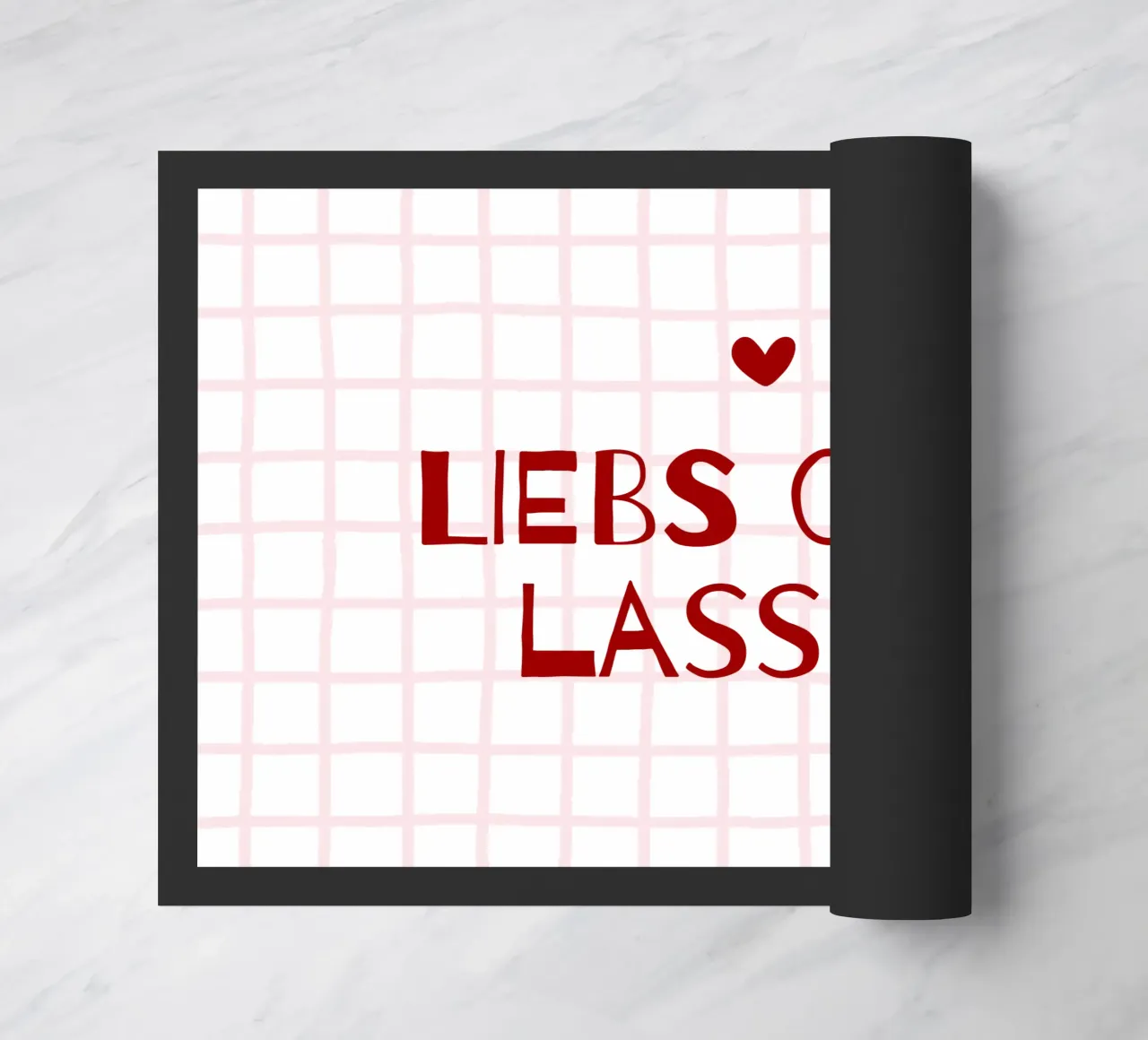 Liebs oder lass es doormat by CSK DESIGN