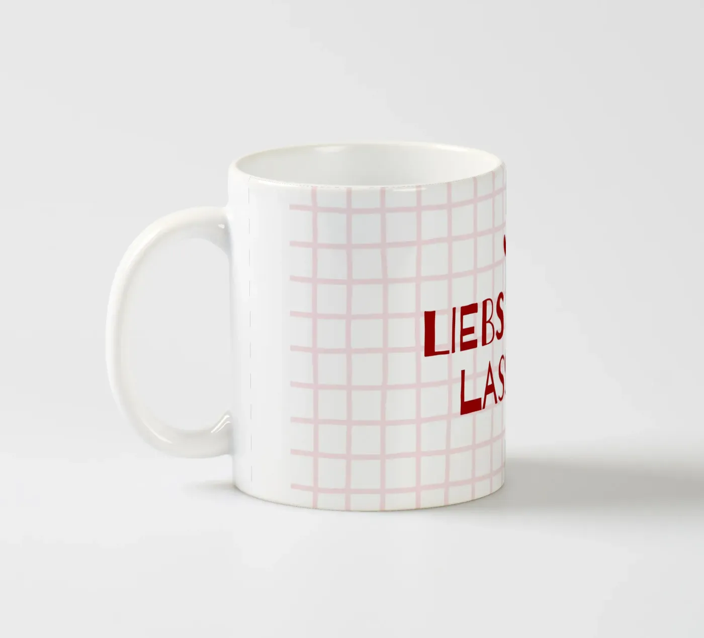 Liebs oder lass es ceramic mug by CSK DESIGN