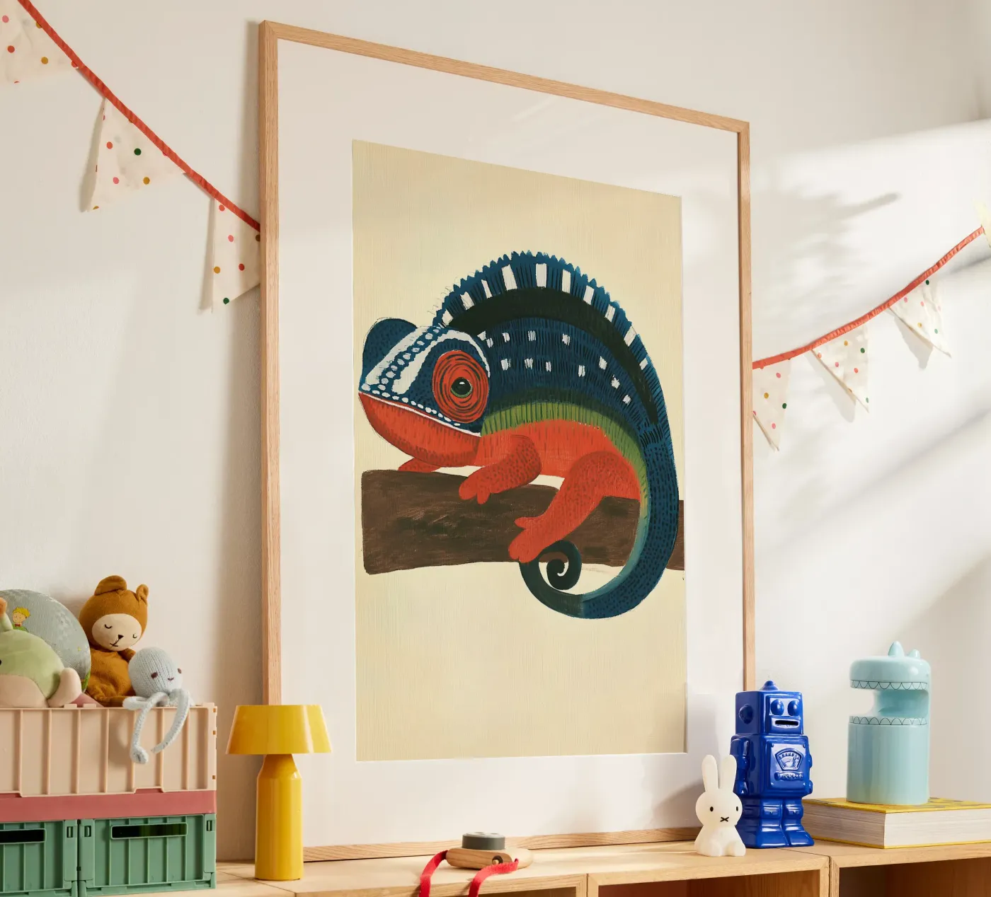 camaleonte poster da Curious Canvas