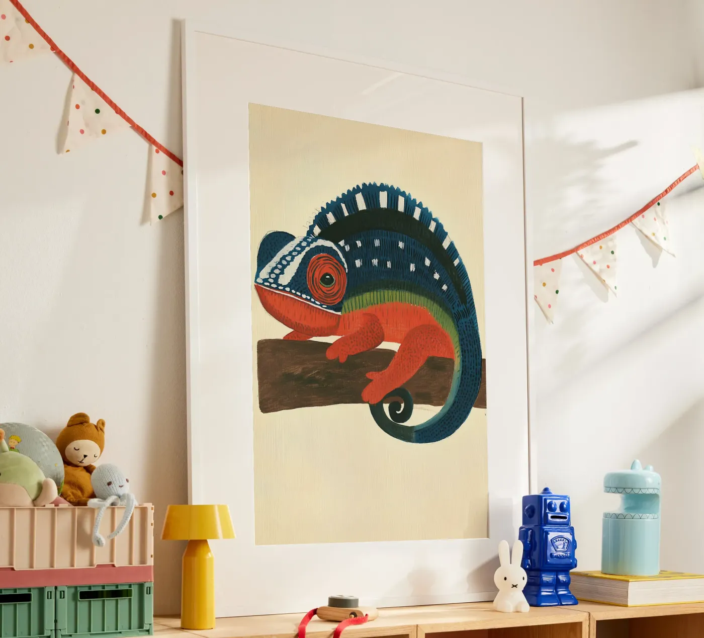 camaleonte poster da Curious Canvas