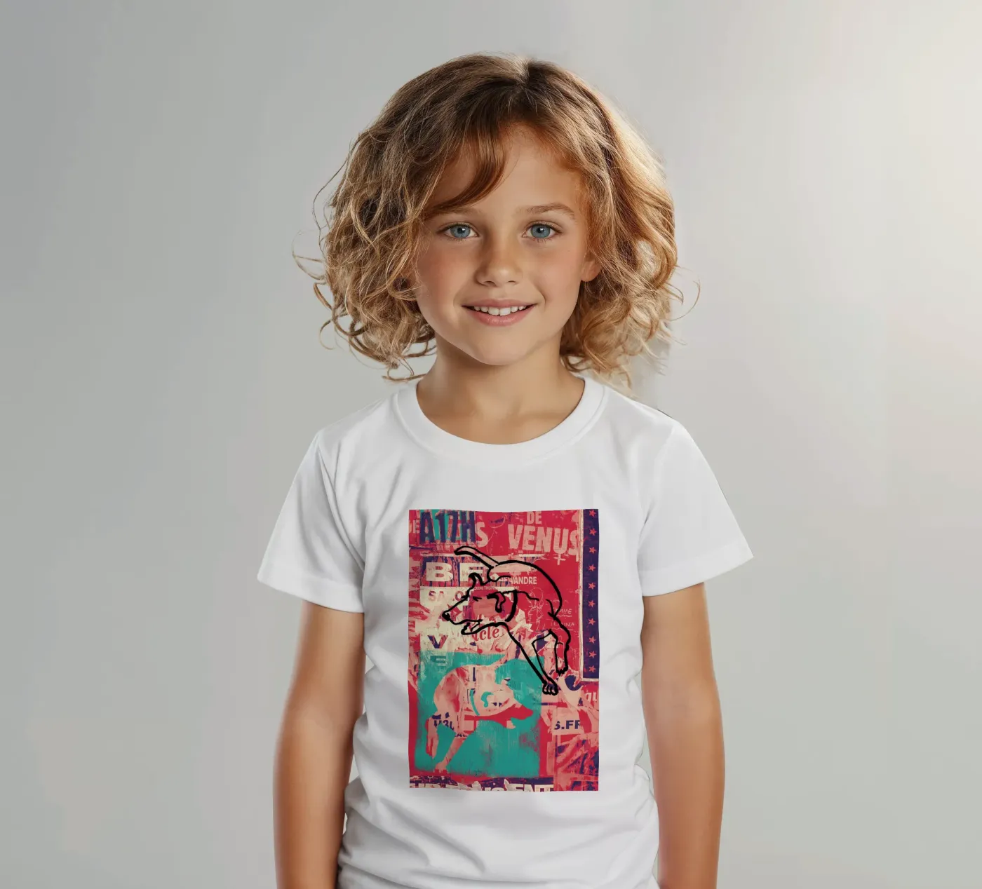 Dog t-shirt bambini da Andy Bridge