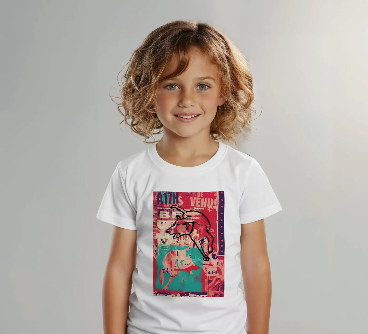 Dog t-shirt bambini da Andy Bridge