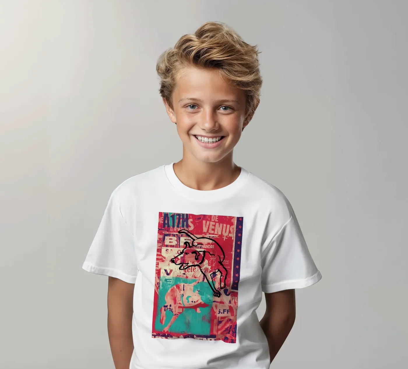 Dog t-shirt bambini da Andy Bridge
