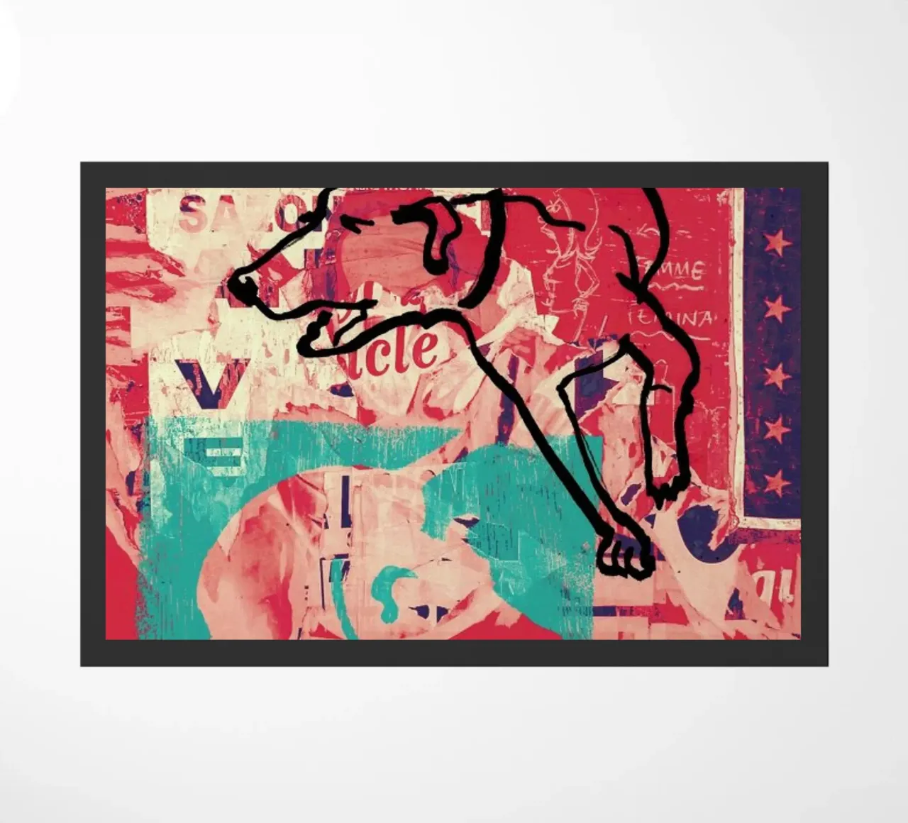 Dog doormat by Andy Bridge