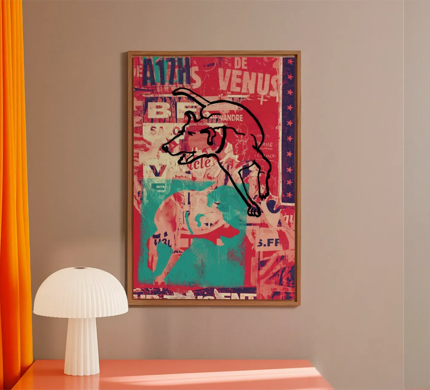 Dog alluminio dibond da Andy Bridge