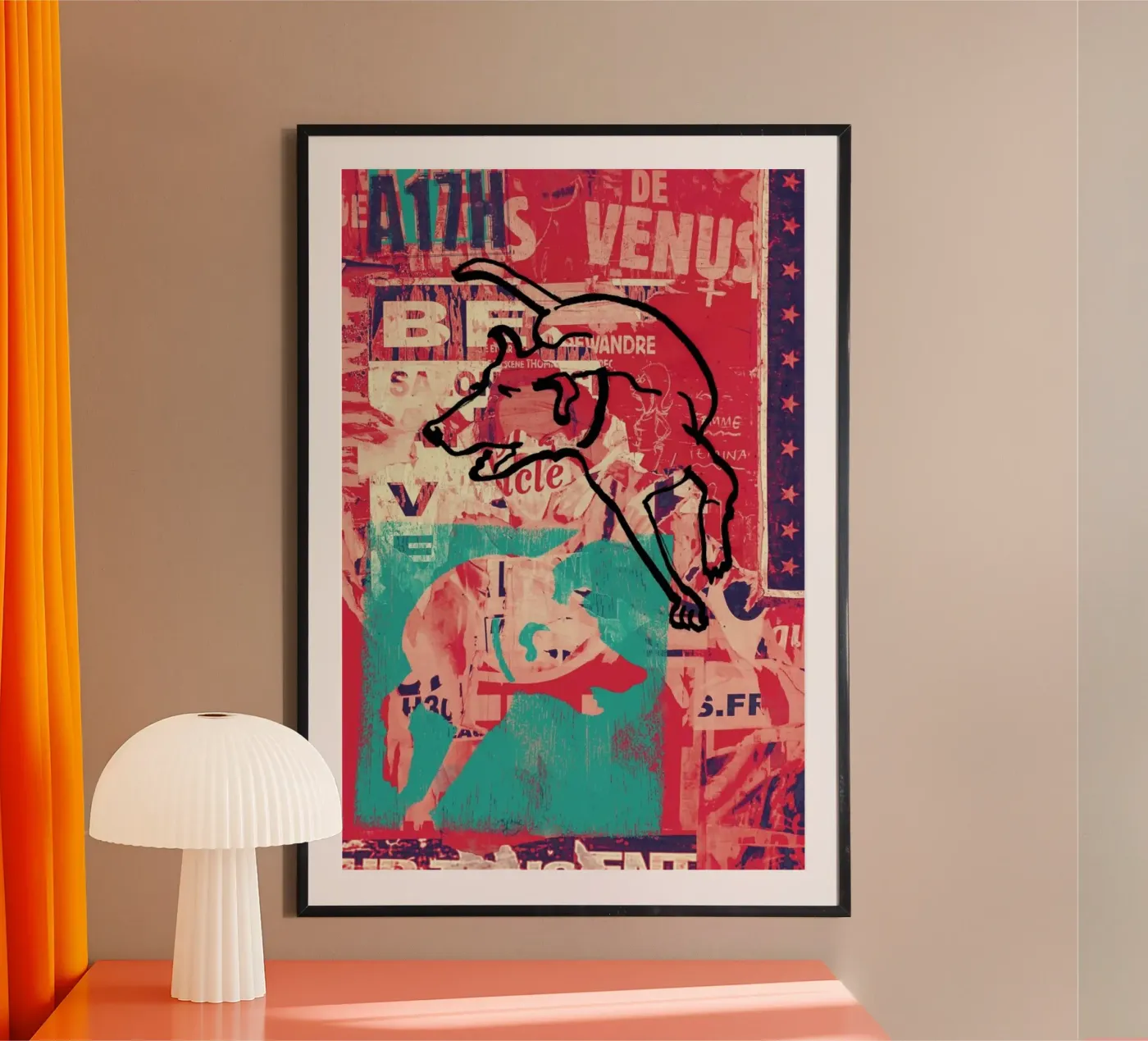 Dog Poster von Andy Bridge