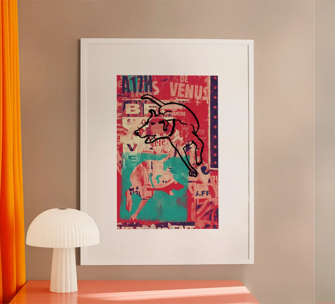 Dog Poster von Andy Bridge