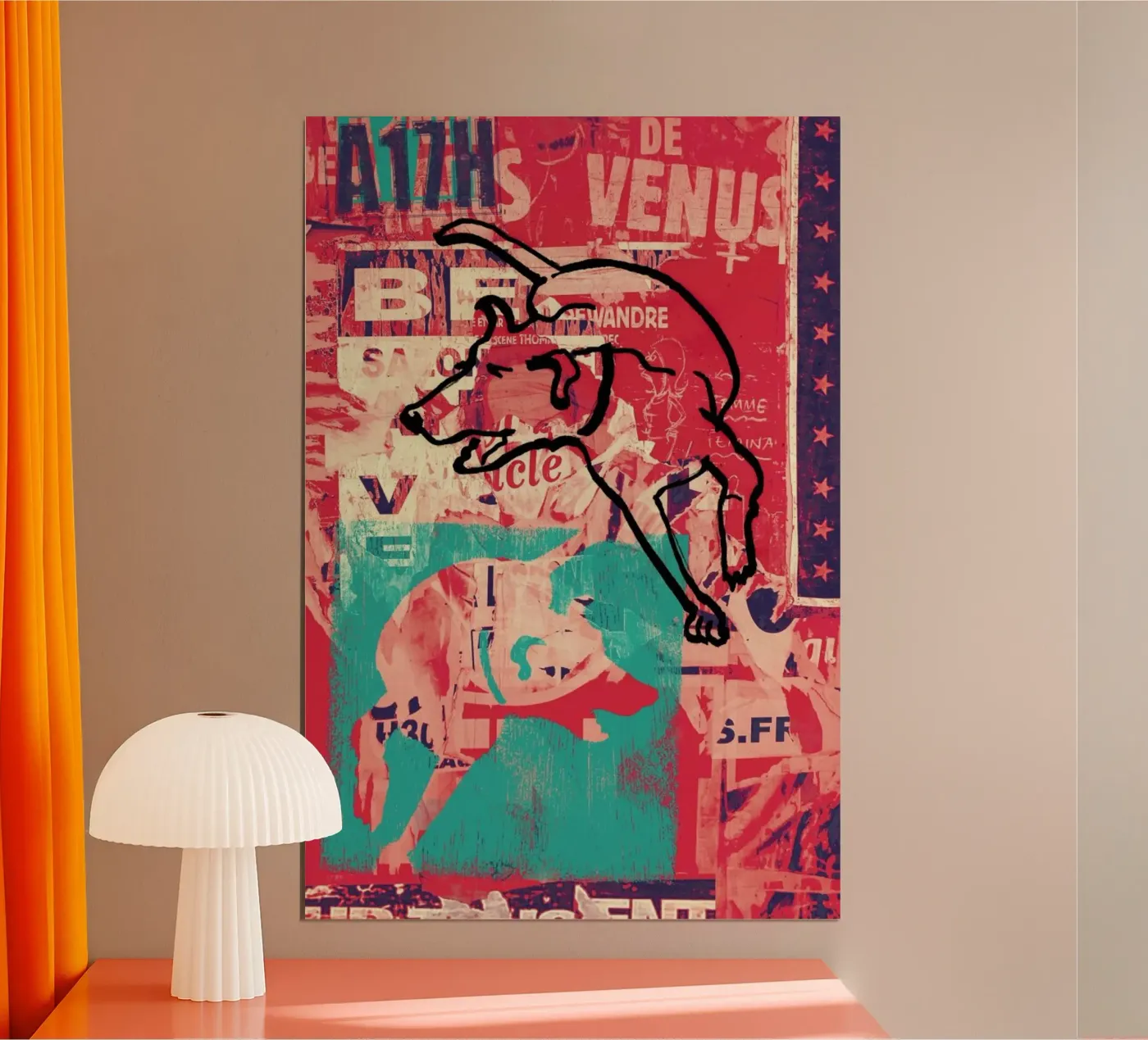Dog Poster von Andy Bridge