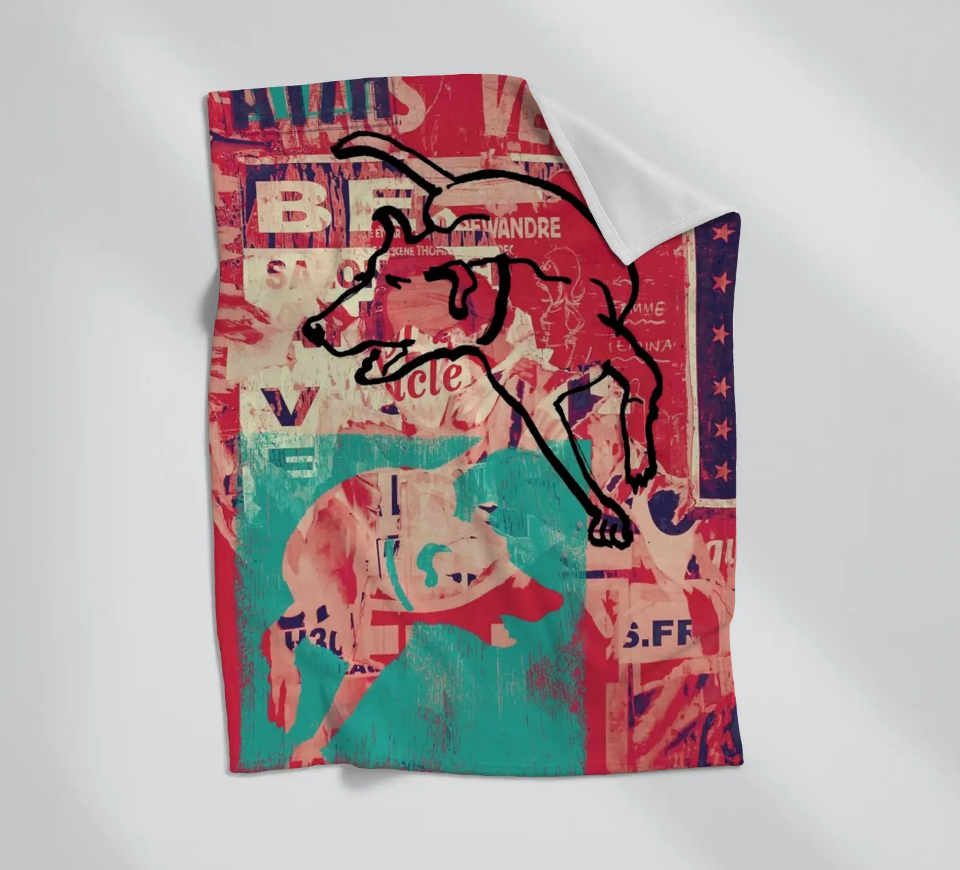 Dog Fleecedecke von Andy Bridge