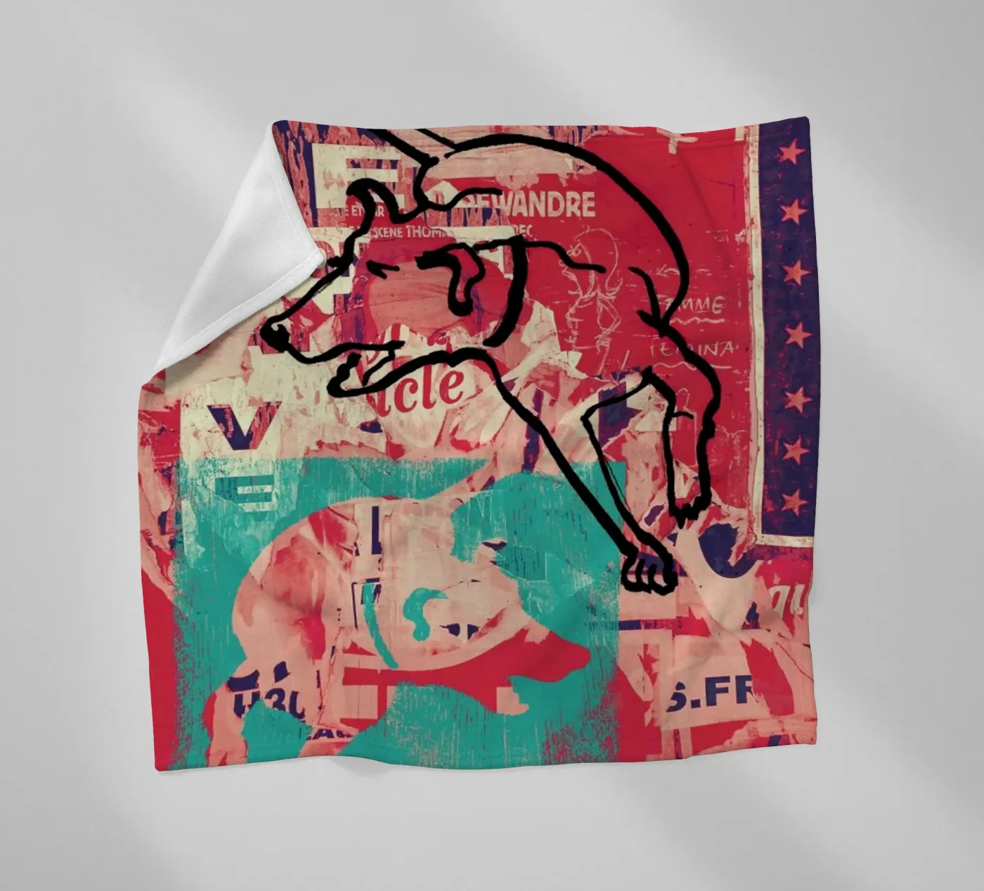 Dog Fleecedecke von Andy Bridge