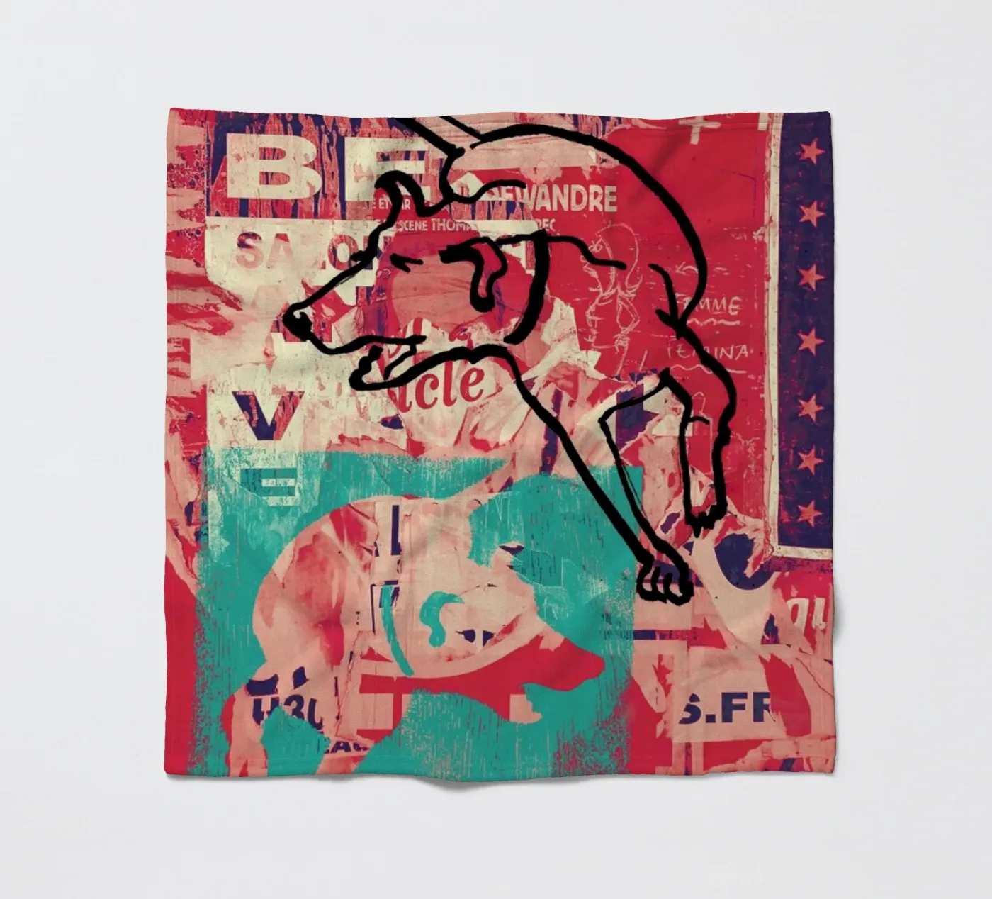 Dog Fleecedecke von Andy Bridge