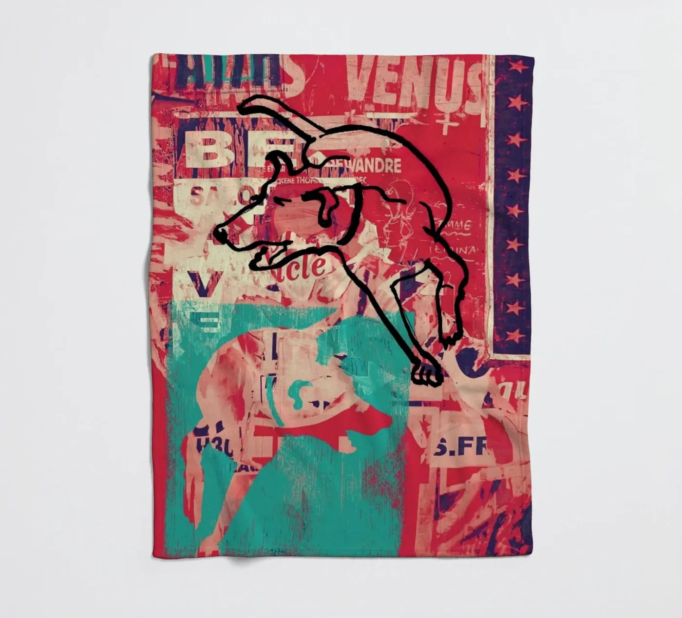 Dog Fleecedecke von Andy Bridge