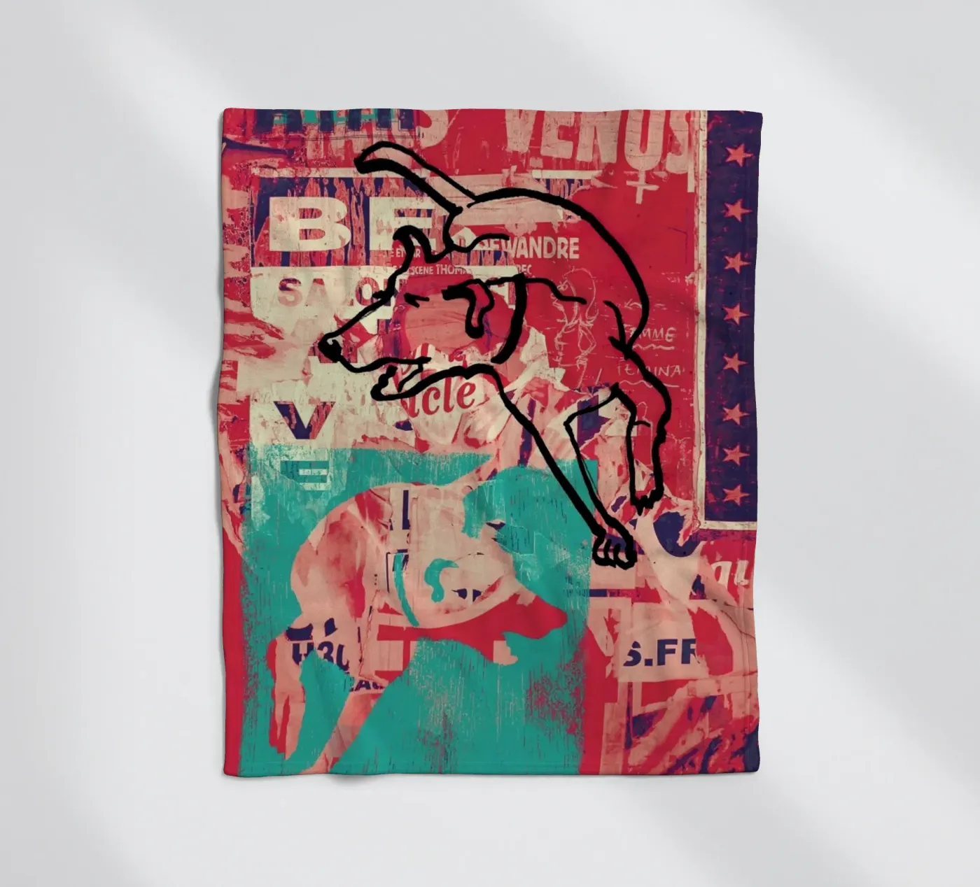 Dog Fleecedecke von Andy Bridge