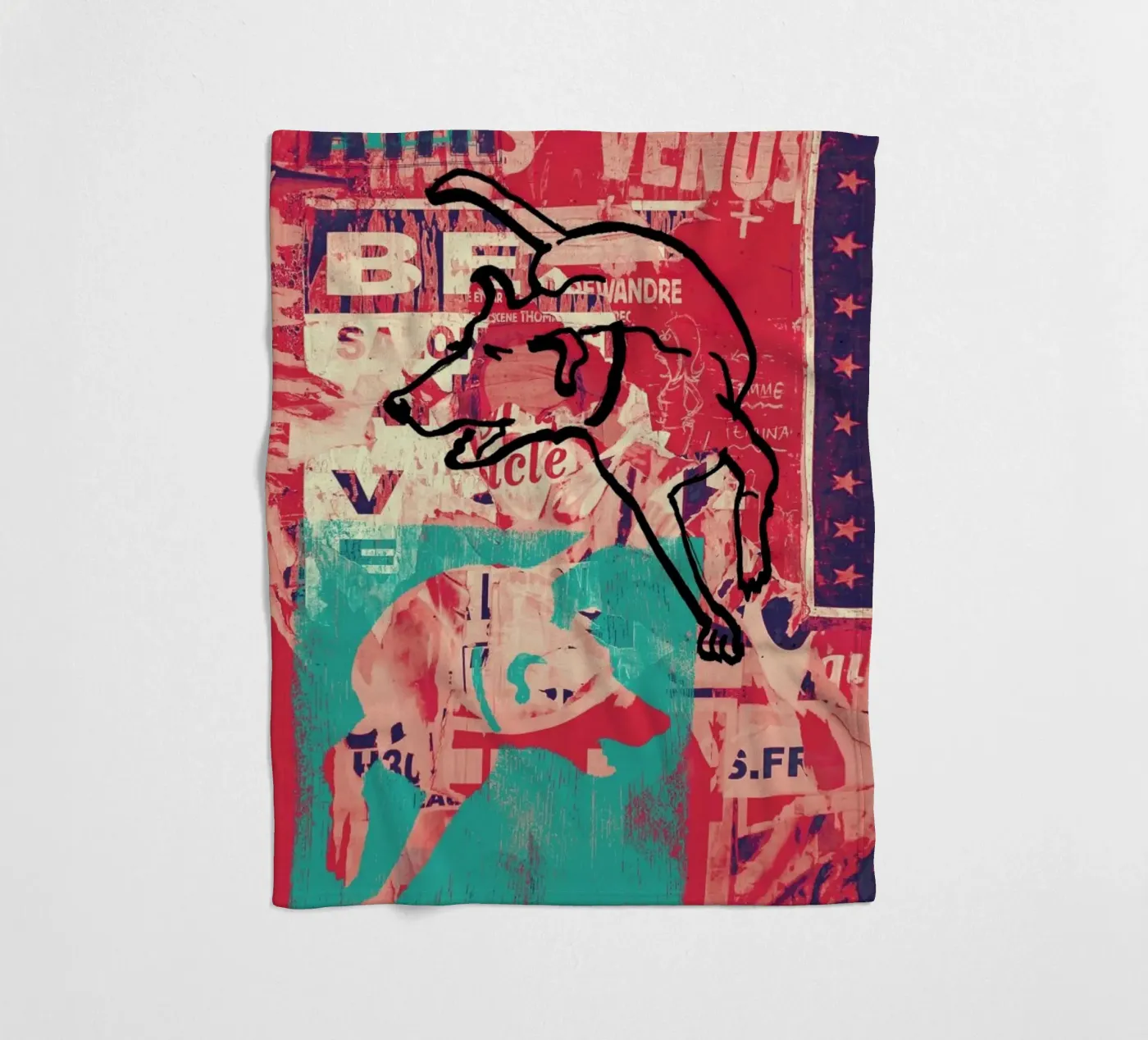 Dog Fleecedecke von Andy Bridge