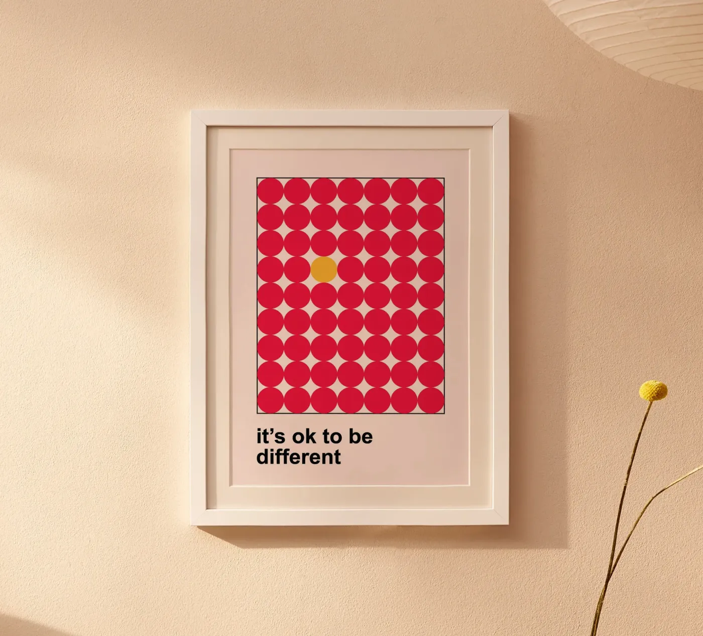 Sei anders Kunst Poster von Studio Fun Boy