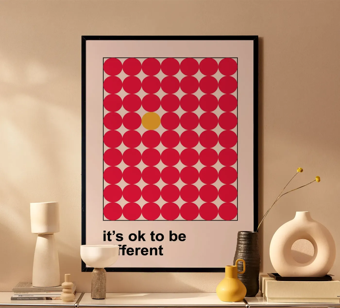 Sei anders Kunst Poster von Studio Fun Boy