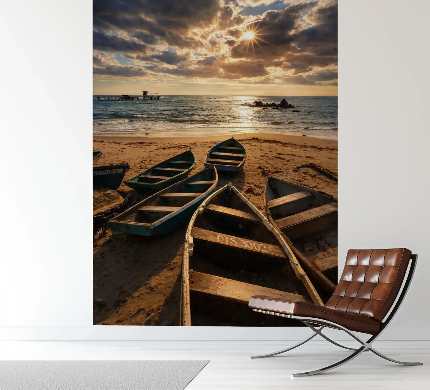 oude boten fotobehang van PASMING