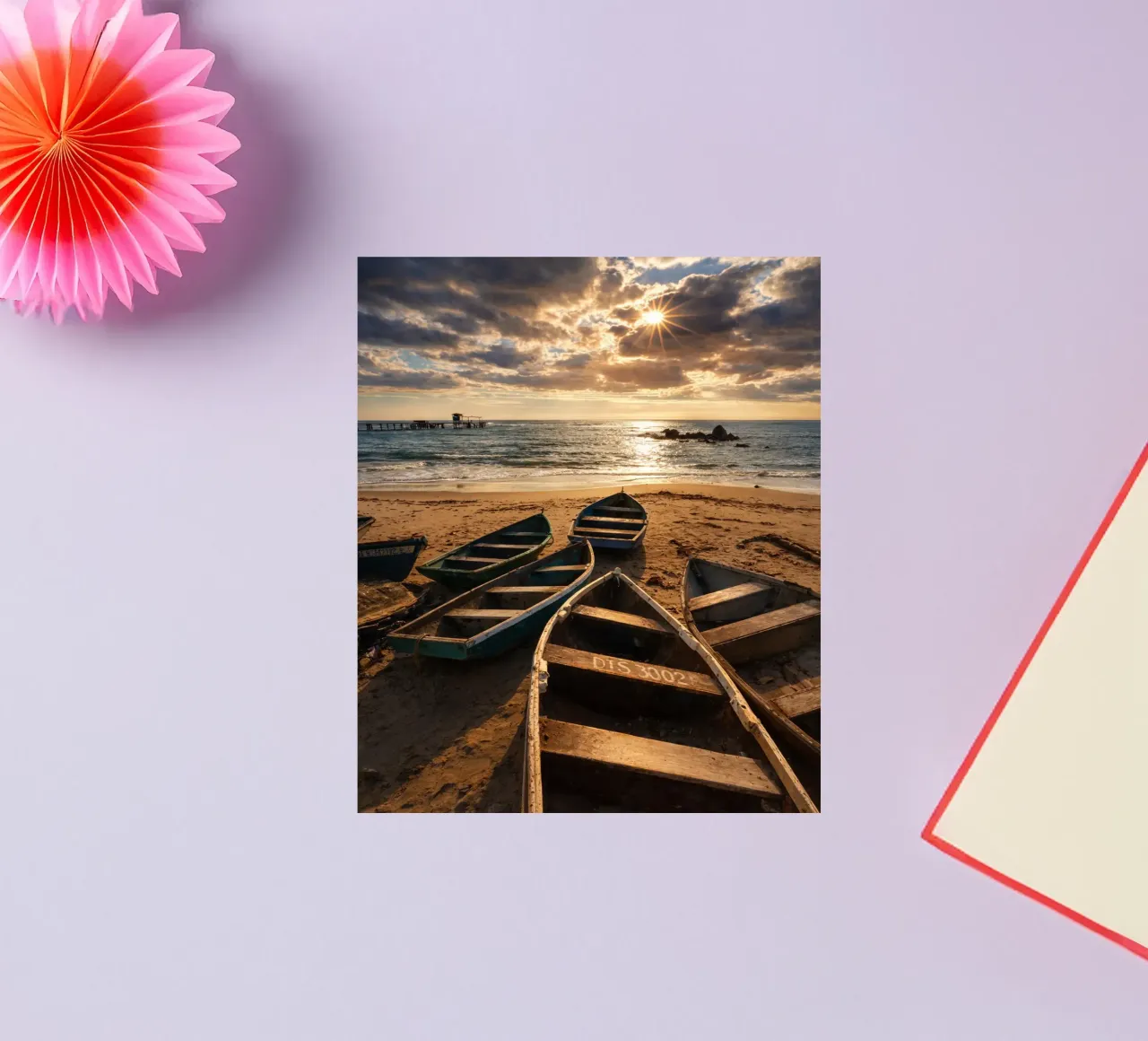 barche vecchie adesivo da PASMING