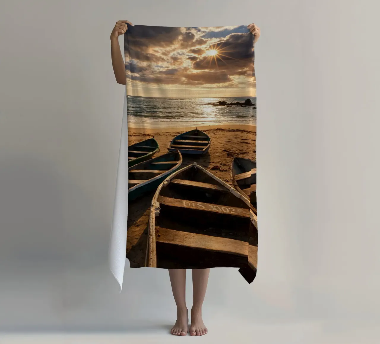 barche vecchie telo mare da PASMING