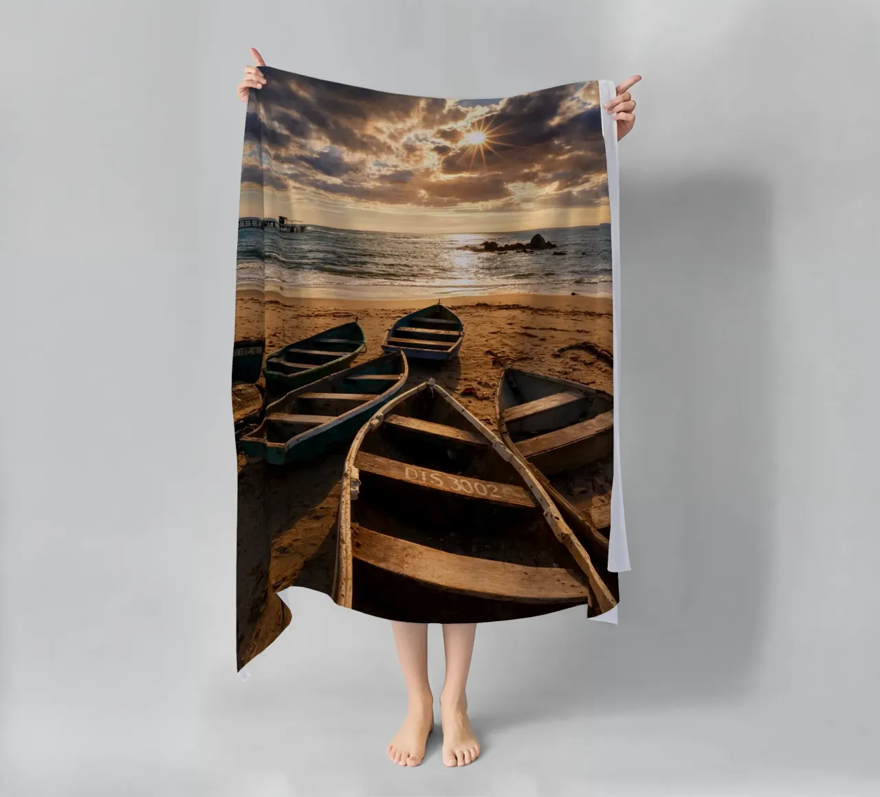 barche vecchie telo mare da PASMING