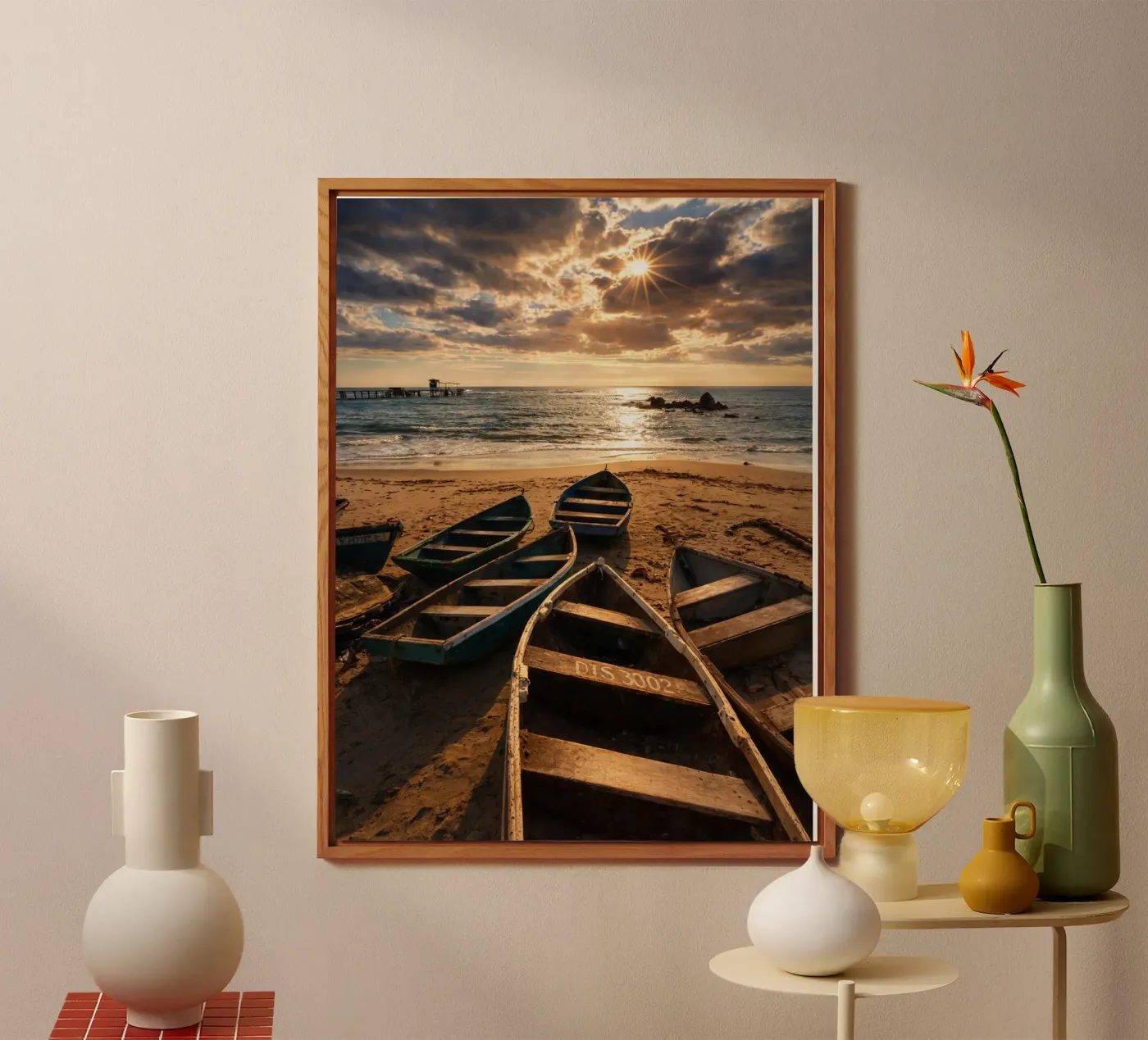 oude boten aluminium-dibond van PASMING