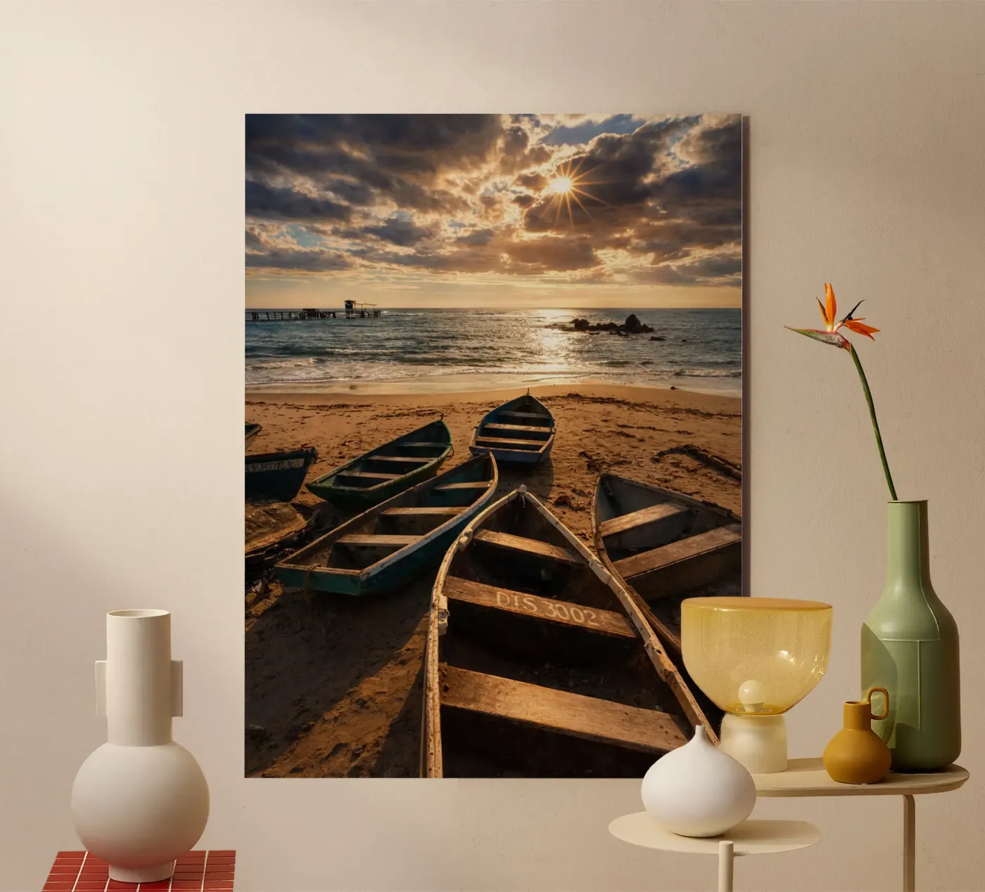 oude boten aluminium-dibond van PASMING