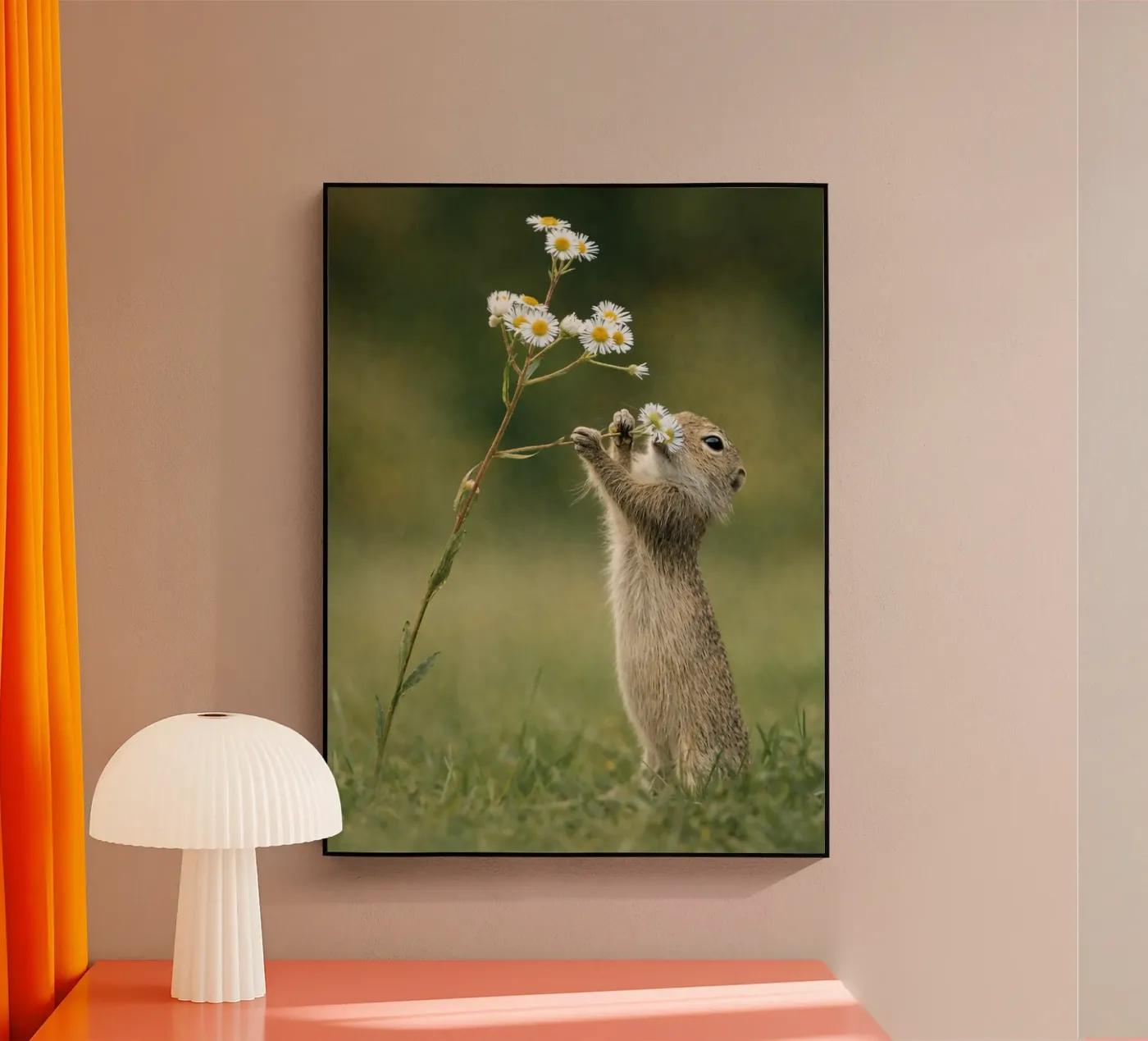 Otter und Blume Acryl-Glas von PASMING