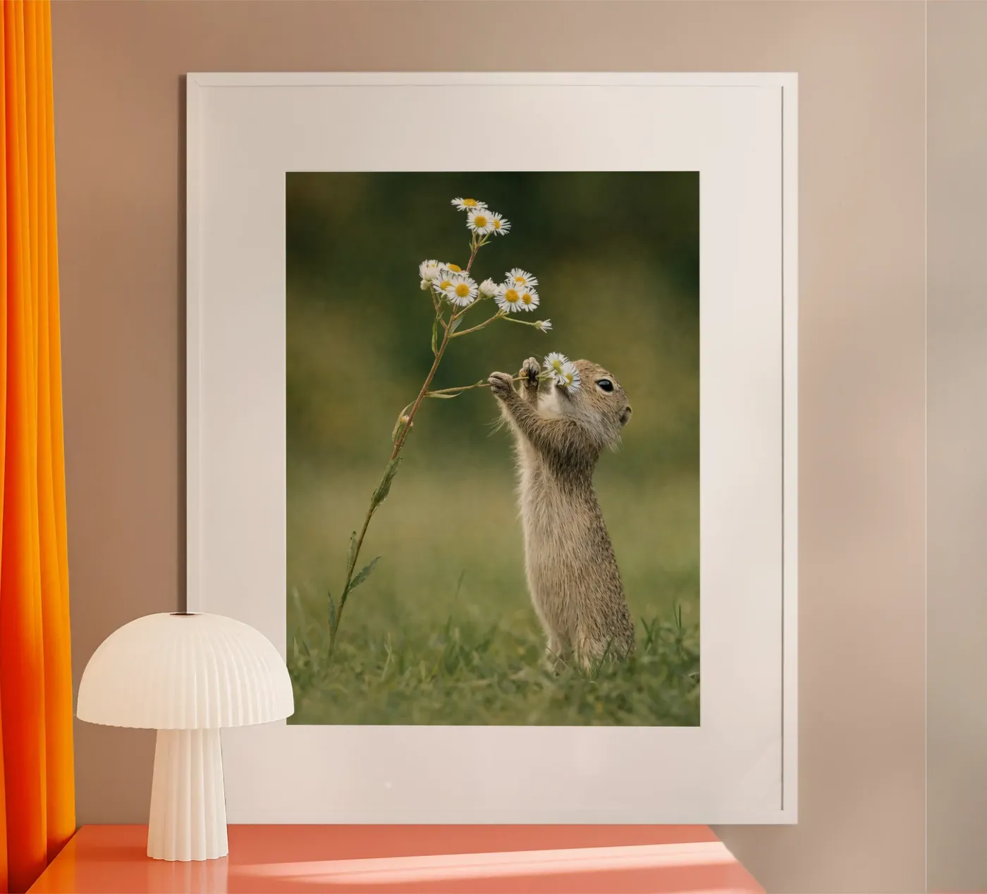 lontra e fiore poster da PASMING