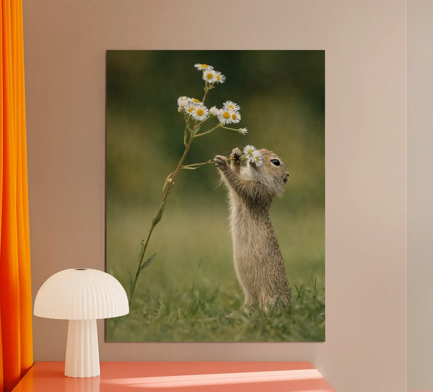 lontra e fiore poster da PASMING