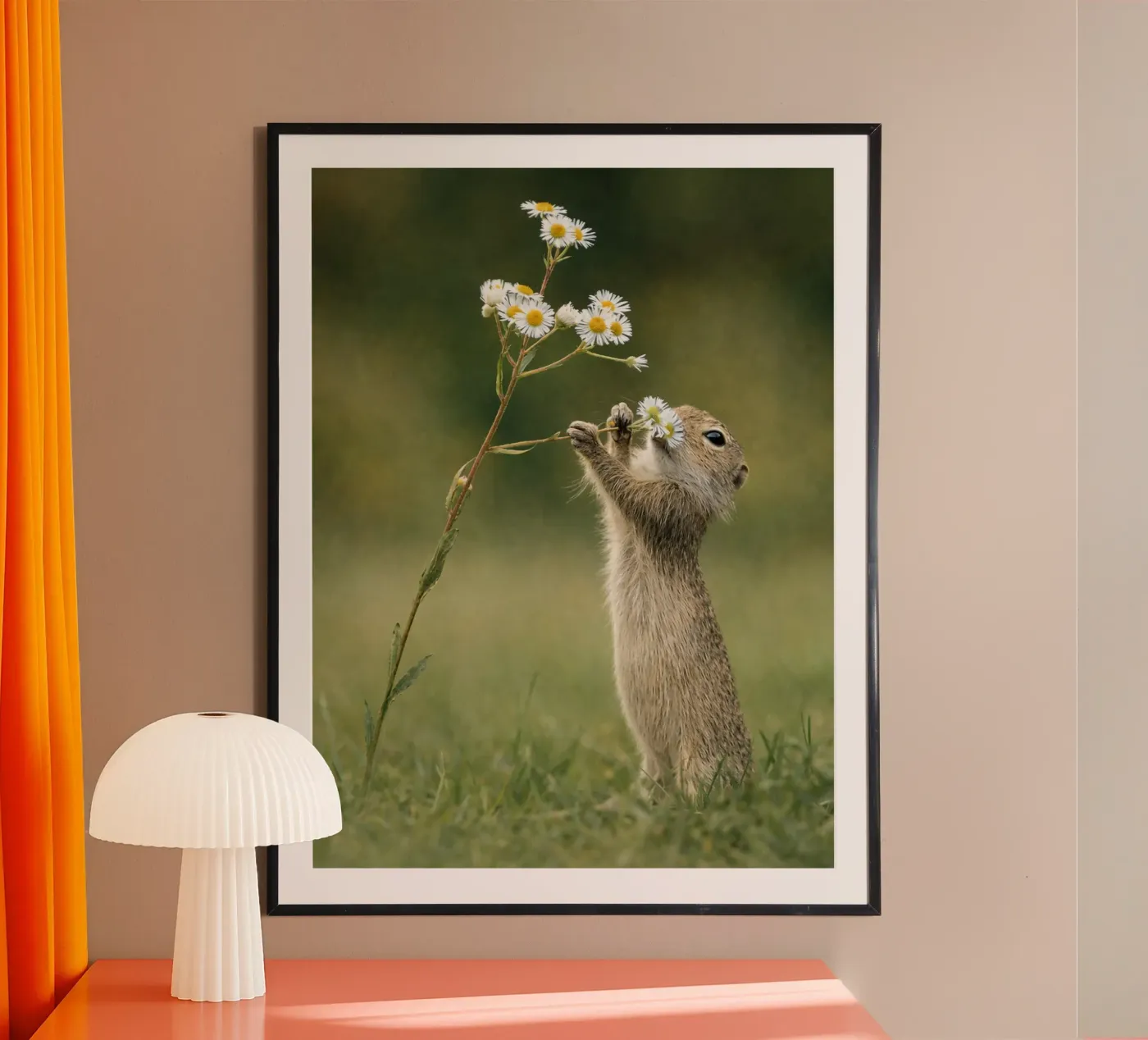 lontra e fiore poster da PASMING