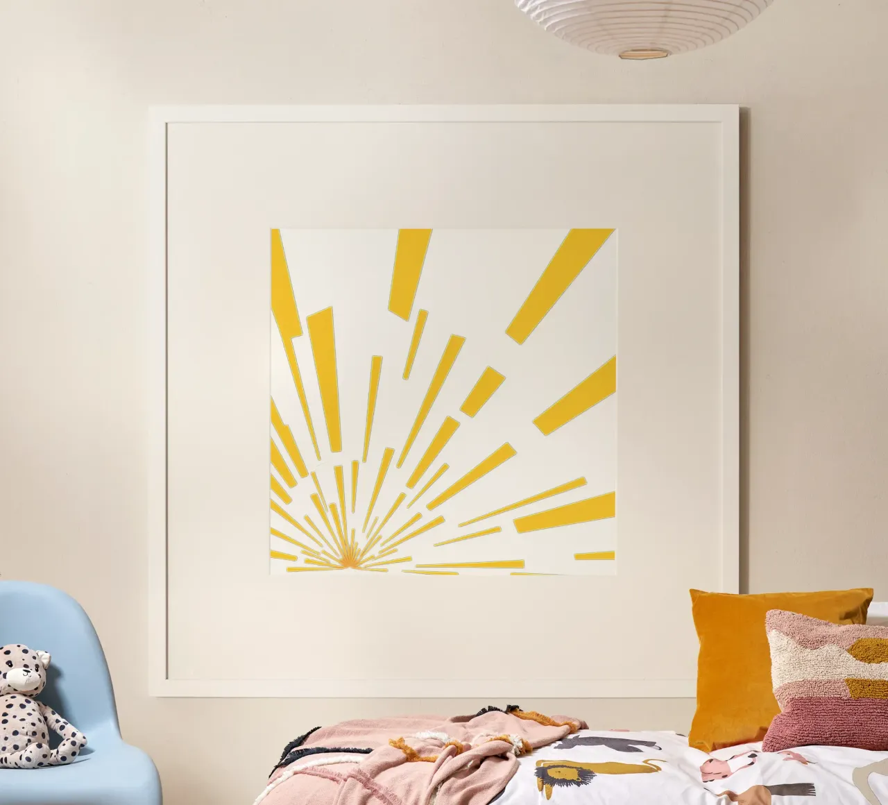 sun rays burst poster da Minimalist vector art