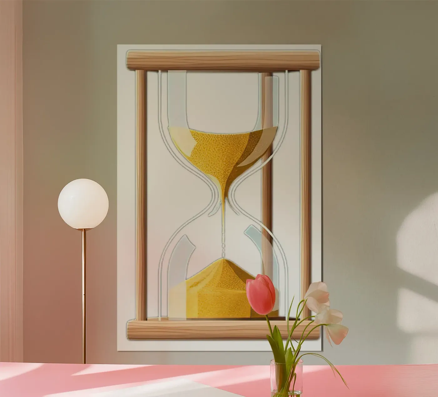 hourglass poster da Minimalist vector art