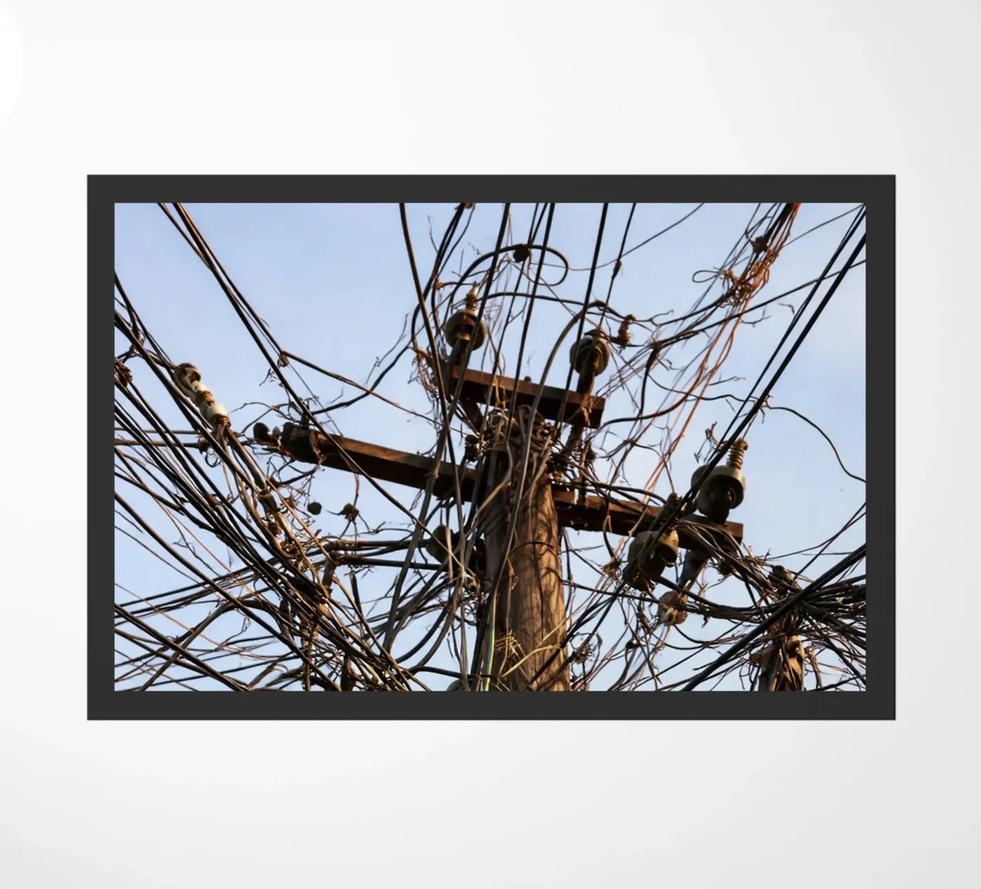 tangle power line cable doormat by PASMING