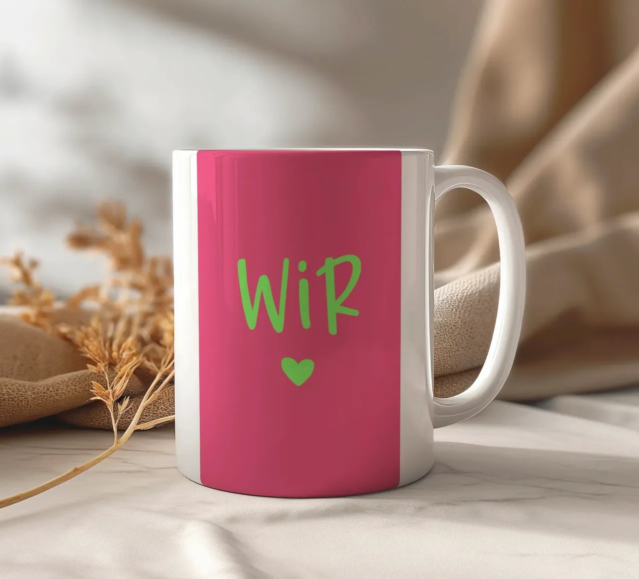 WE ceramic mug by maramirage
