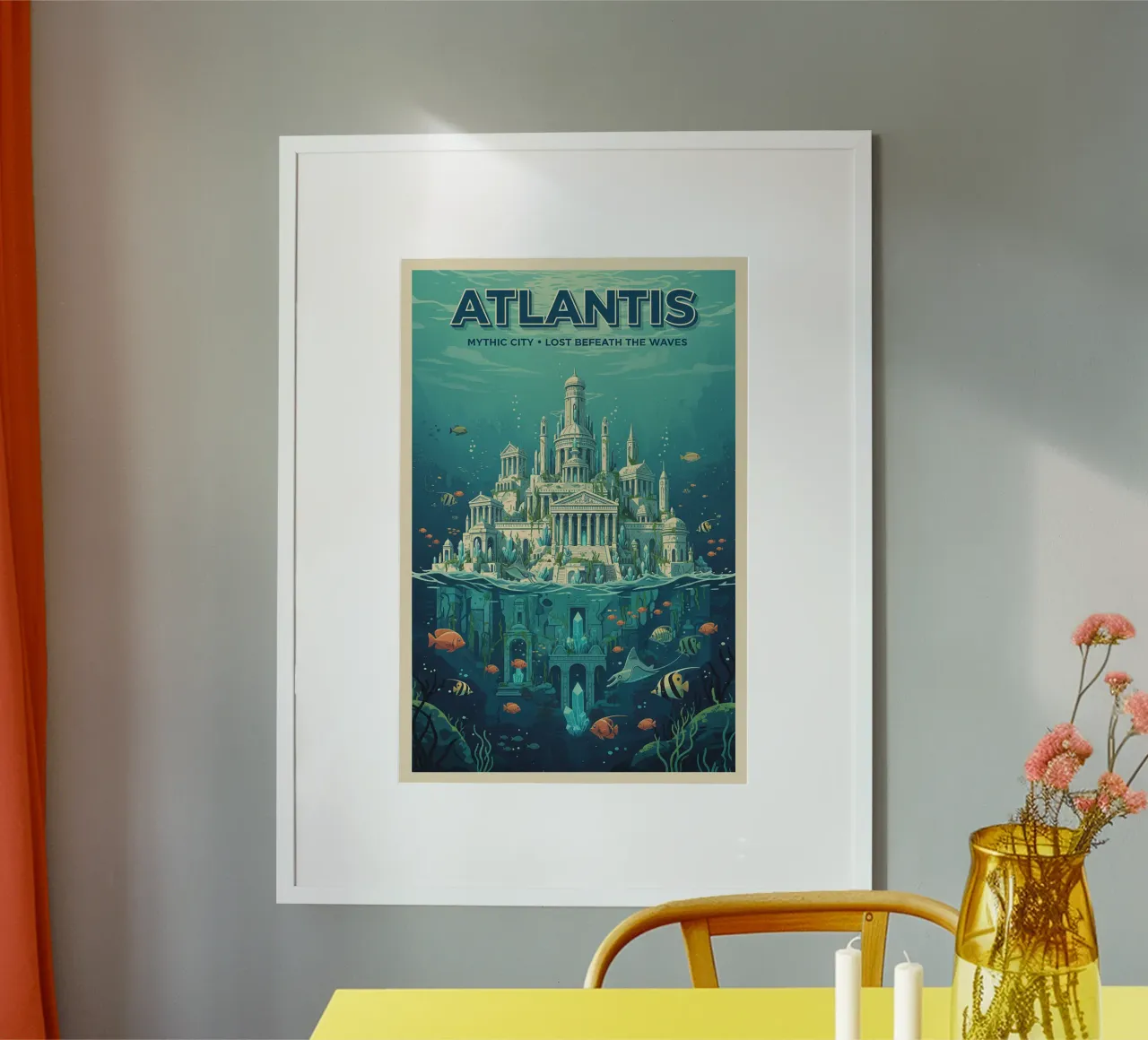 atlantis poster van Illustrated Memories