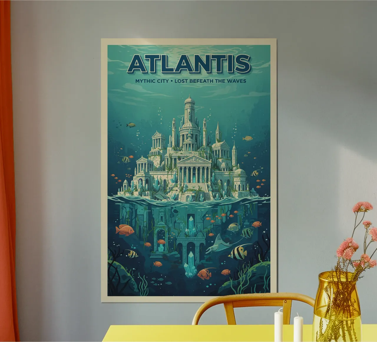 atlantis poster van Illustrated Memories