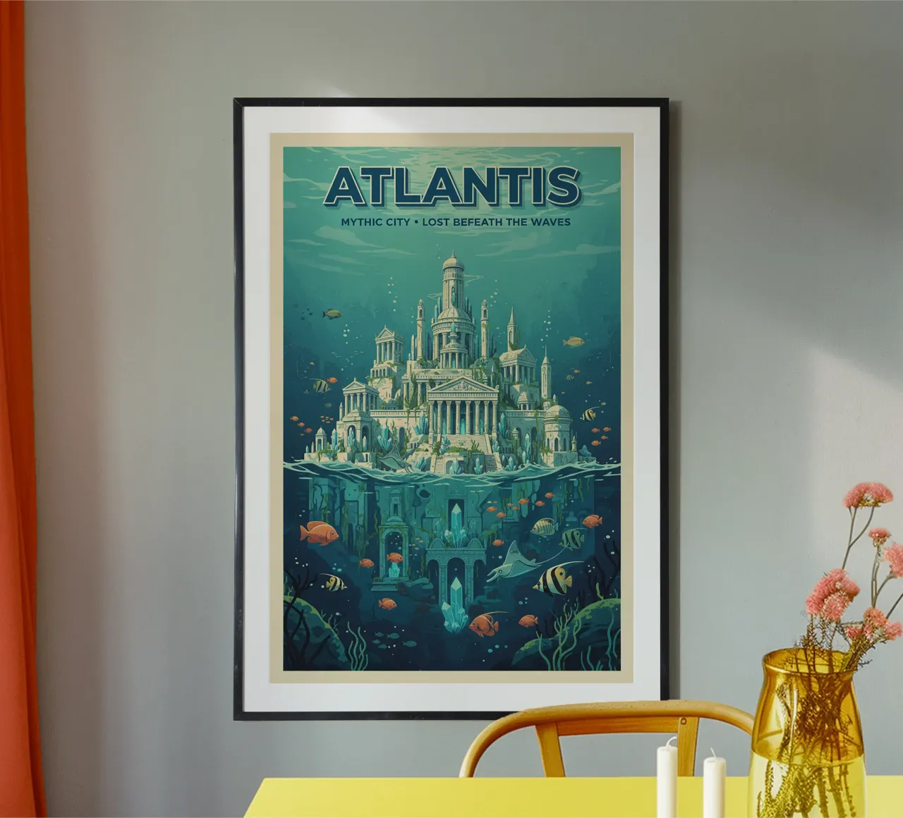 atlantis poster van Illustrated Memories