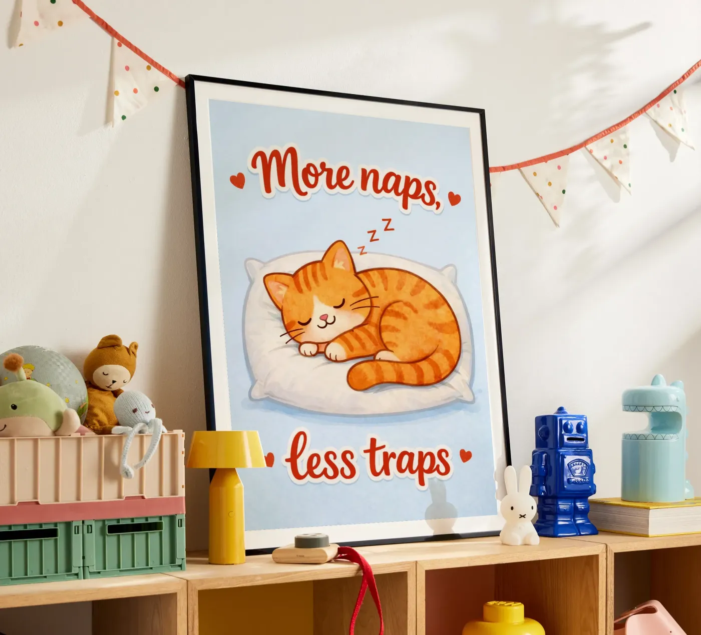 more naps less traps poster by SADELA