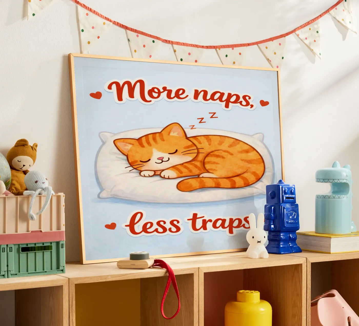 more naps less traps poster by SADELA