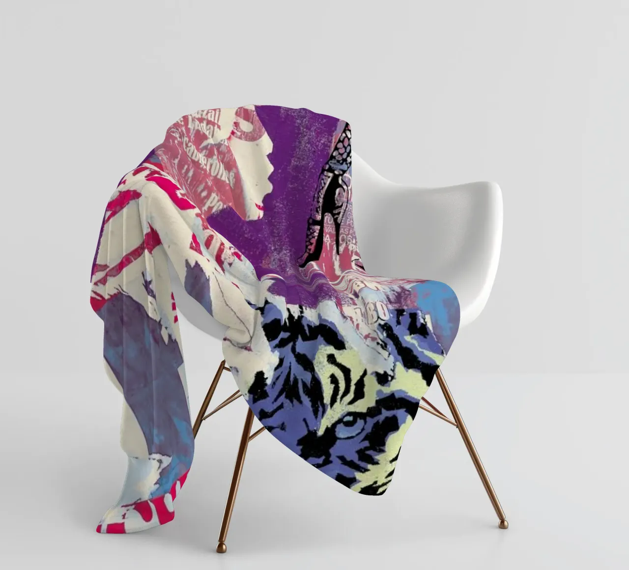 Tiger Fleecedecke von Andy Bridge