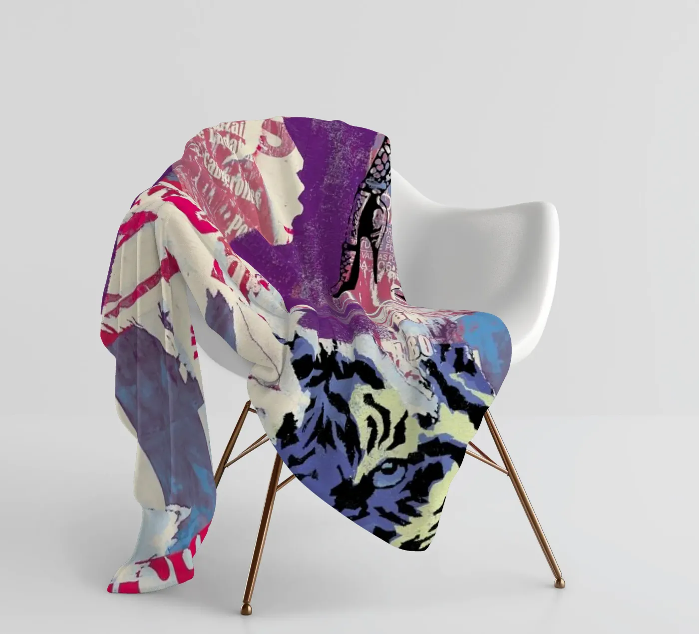 Tiger coperta in pile da Andy Bridge