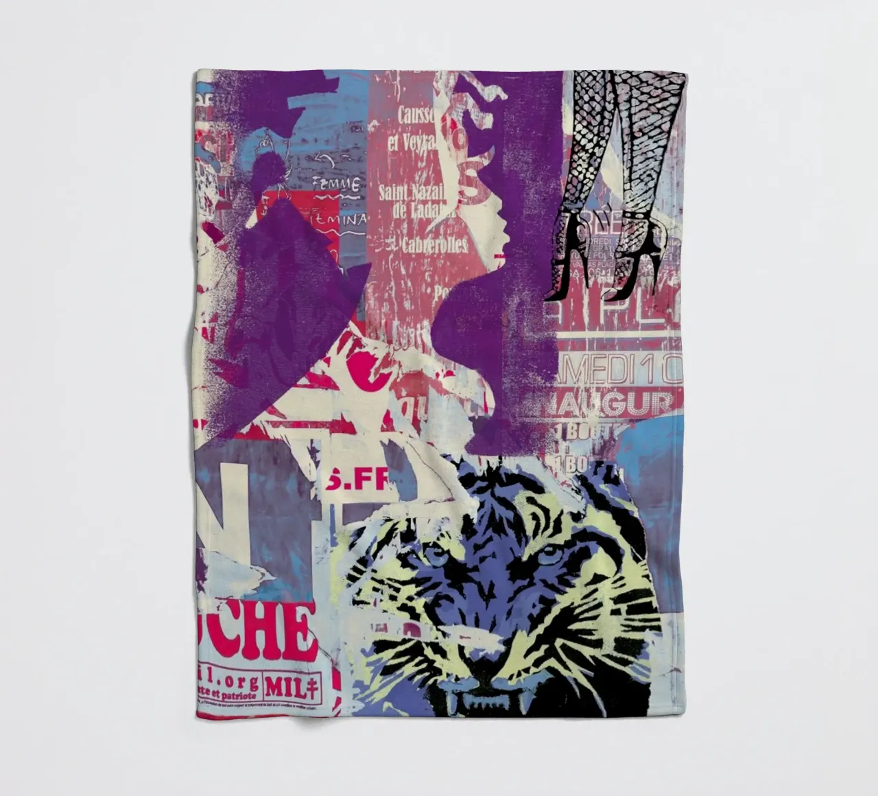 Tiger Fleecedecke von Andy Bridge