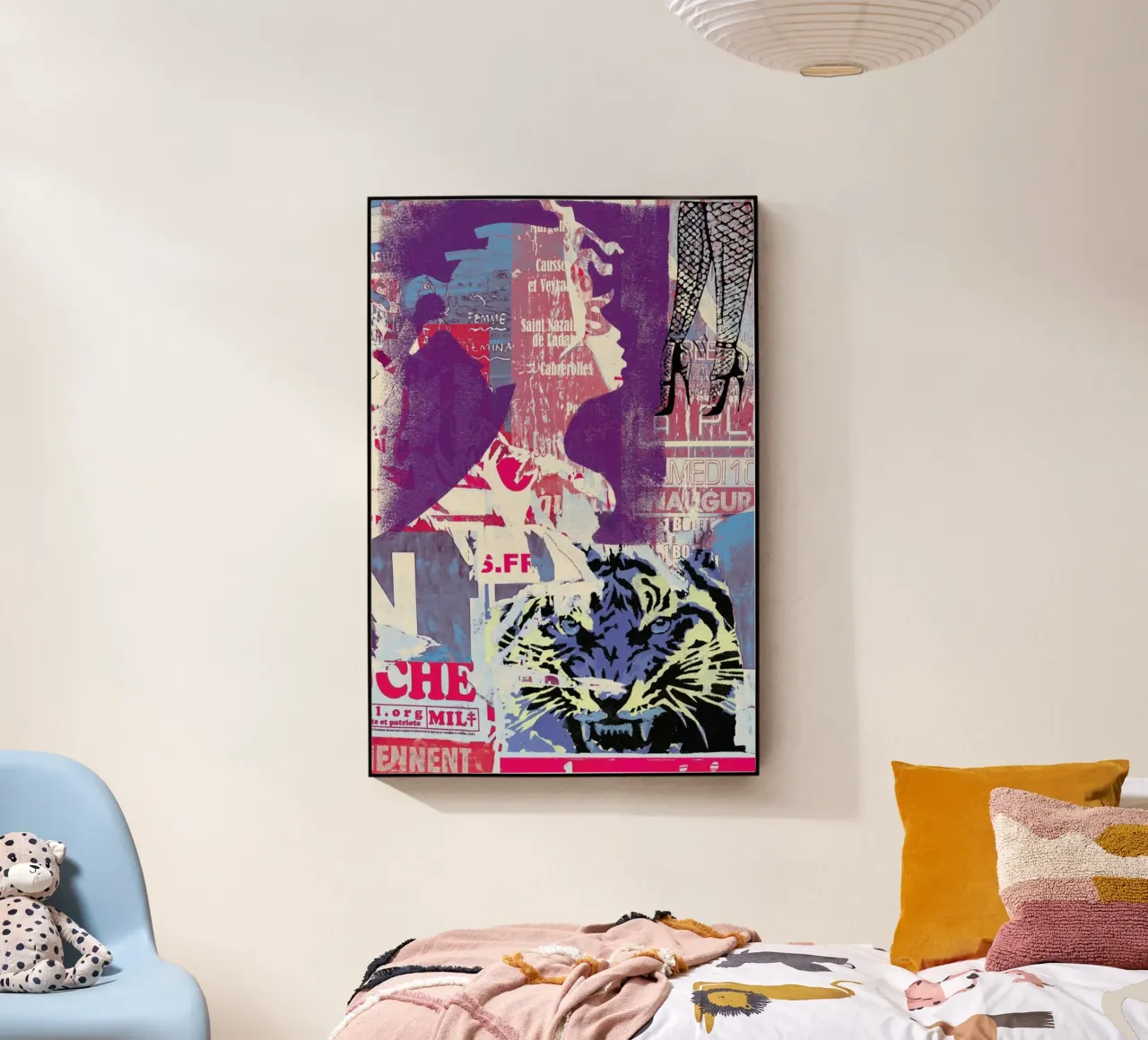 Tiger Acryl-Glas von Andy Bridge