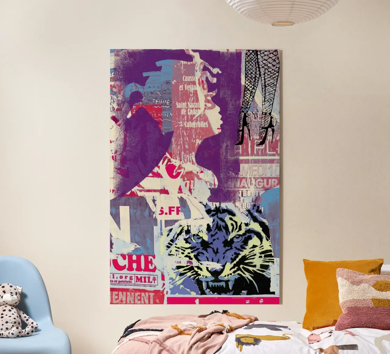 Tiger Acryl-Glas von Andy Bridge